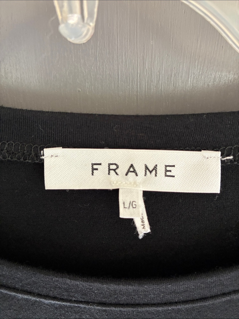 Frame Denim Black Pleated Short Sleeve Tee - Picture 2 of 2